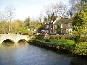 The wonderful village of bibury featuring arlington row of cottages